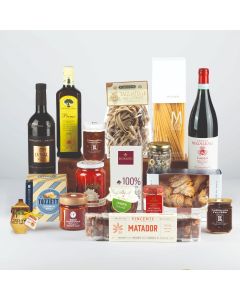 "Le Eccellenze" - Gourmet-Geschenkkorb mit sardischem Safran g.U., Bolognesesoße, Evo-Öl