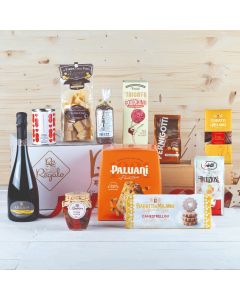 Weihnachtsspeisekorb mit Panettone