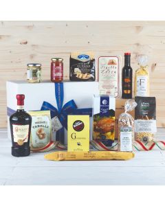 cesto regalo con salame strolghino