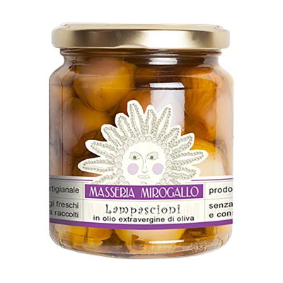 Lampascioni (a sort of small onions) in extra Virgin Olive Oil Masseria Mirogallo 275 gr