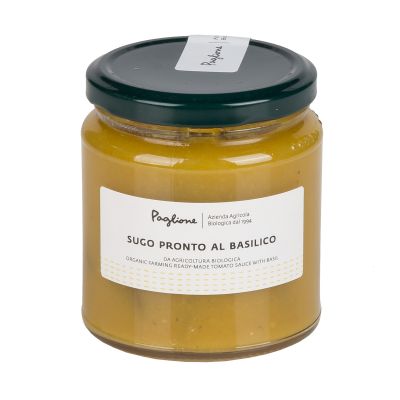 Organic Yellow Tomato Sauce with Basil  Azienda Agricola Paglione 290 gr