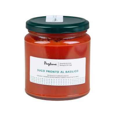 Organic Tomato Sauce with Basil Azienda Agricola Paglione 290 gr
