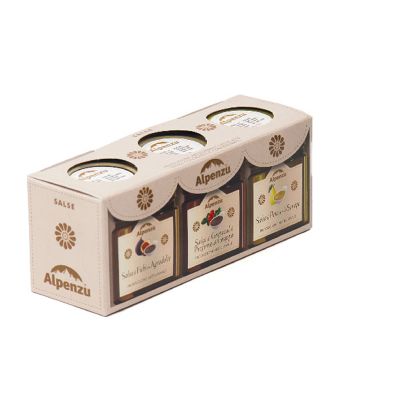 Trio of cheese and meat sauces Alpenzu 120 gr