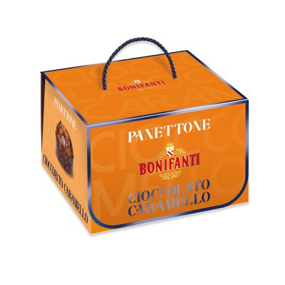 Panettone with Chocolate and Caramel Bonifanti 750 gr