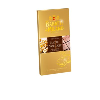 Milk Chocolate with Hazelnuts Baratti&Milano 75 gr