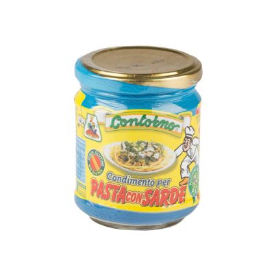 Condiment for Pasta with Sardines Fratelli Contorno 195 gr