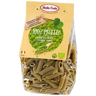 Organic Penne 100% with Peas Dalla Costa 250 gr