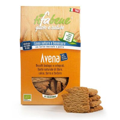 Organic Oat Cookies Sugar free "TiFaBene" 250 gr
