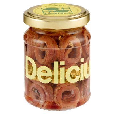 Anchovies Rolled in olive oil Delicius Rizzoli 145 gr