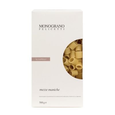 Organic Mezze Maniche Pasta of Durum Monograno Il Cappelli Felicetti 500 gr