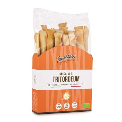 Organic Breadsticks with Tritordeum Pan dei Massi 120 gr