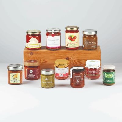 "Sugo!" - Gift hamper Typical regional sauces with Arrabbiata, Bolognese sauce, Norma, pesto