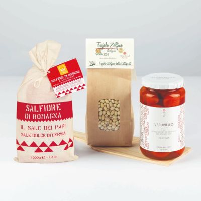 "I Biodiversi - Terra" - Biodiversity food hamper with Zolfino beans, Piennolo beans
