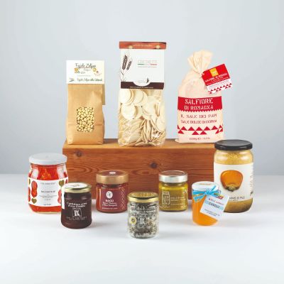 I Biodiversi - Fuoco' - Biodiversity food hamper with Zolfino beans, Piennolo, thistle honey