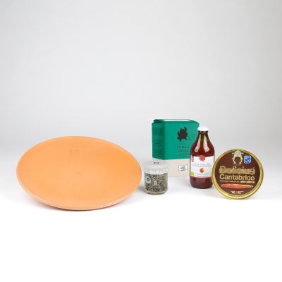 "KnIndustrie BoxGourmet Pizza" - Gift hamper Kitchen accessories with KnIndustrie pizza plate
