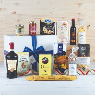 "Campagnolo" - Gift hamper with Strolghino salami, tigelle, balsamic vinegar