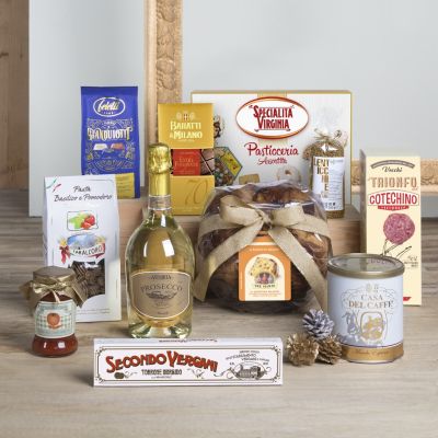 "Goloso" -  Christmas gift box with panettone, cotechino, lentils