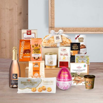 "Pasqua Golosa" - Easter gift Hamper with Tre Marie Colomba, cookies, coffee