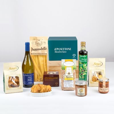 "Natale in Toscana" - Tuscan Christmas gift hamper with Bonci panettone, pappardelle, ragout