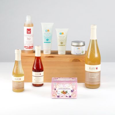 "Natura e Benessere" - Wellness Gift Pack with Kohl's apple juice, body products Salina di Cervia