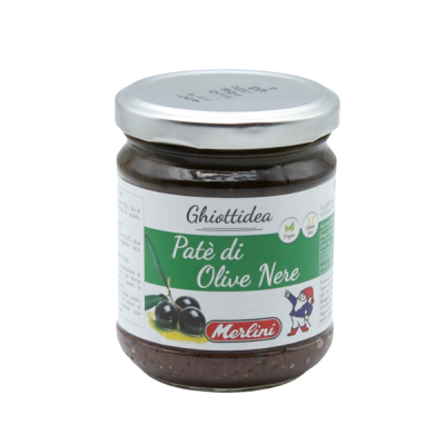 Black Olive Pate Ghiottidee Merlini 190 gr