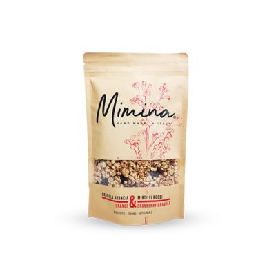 Granola with Orange and Cranberry without added refined sugars Mimina Granola 240 gr