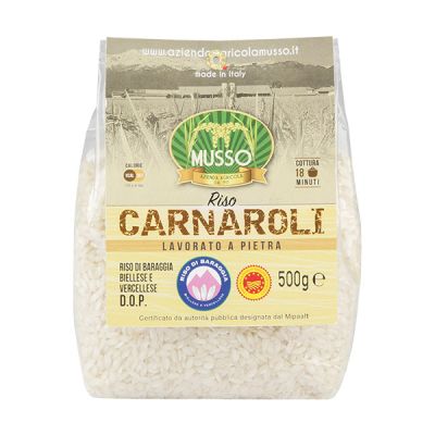 Carnaroli Rice DOP Baraggia Azienda Agricola Musso 500 gr