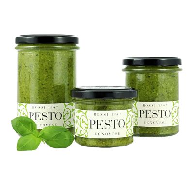 Fresh Artisanal Genoese Pesto without garlic Rossi 1947 130 gr