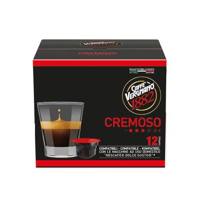 Espresso Coffee Cremoso Caffè Vergnano 1882 12 Capsules compatible for Nescafè