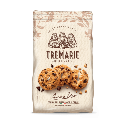 Ancora Uno Kekse mit Schokolade in Stücken Tre Marie 150 gr