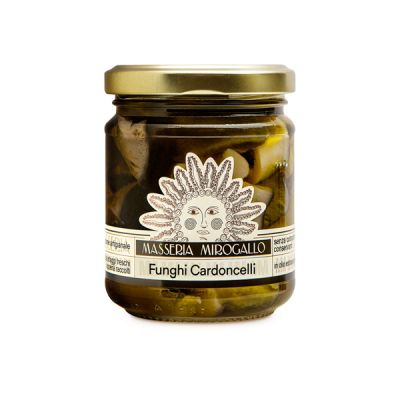 Cardoncelli Pilze in nativem Olivenöl extra Masseria Mirogallo 185 gr