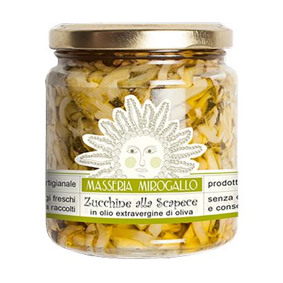 Zucchini in der Scapece in nativem Olivenöl extra Masseria Mirogallo 275 gr