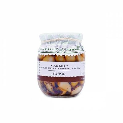 Knoblauch in Nativem Olivenöl Extra Anfosso 300 gr