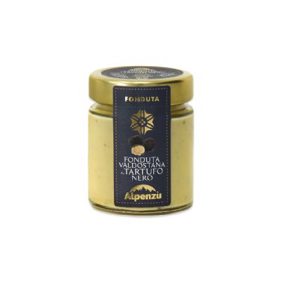 Fondue mit schwarzem Trüffel aus dem Aostatal Alpenzu 140 gr