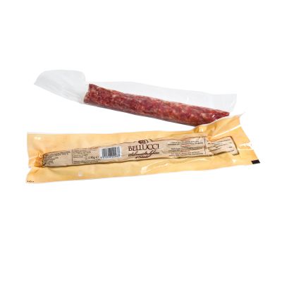 Vakuumverpackte Strolghino Salami Bellucci 150 gr