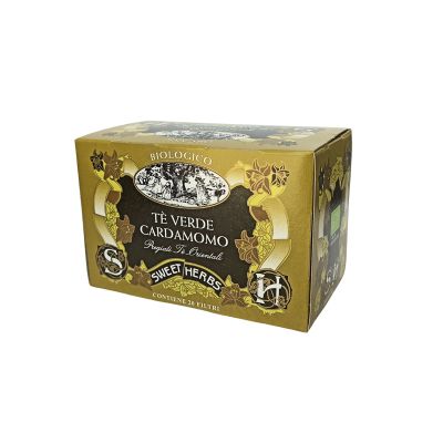 Bio Grüne Tee mit Kardamom Sweet Herbs Brezzo 20 Filter