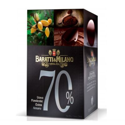 Extra Dunkleschokoladen 70% Ei Prestige  Baratti&Milano 300 gr
