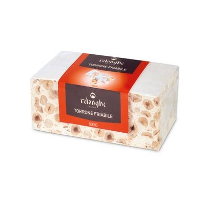 Stück aus mürbem Nougat mit piemontesischen Haselnüssen IGP Relanghe Alba 500 gr