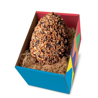 Zartbitterschokoladenmischung Ei 64% mit piemontesischen Haselnusskernen IGP Relanghe 500 gr