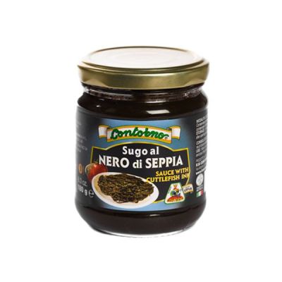 Schwarz von Tintenfisch Soße Fratelli Contorno 180 gr