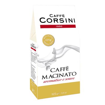 Aromatischer und sanft gemahlener Kaffee Corsini 125 gr
