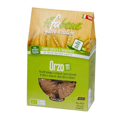 Kekse mit biologischem Gerstenvollkornmehl Tifabene 250 gr