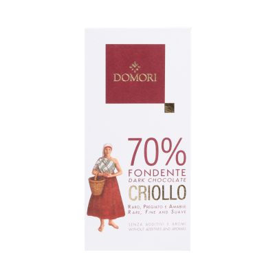 Zartbitterschokolade 70% Criollo Domori 50 gr