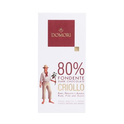 Criollo Zartbitterschokolade 80% Domori 50 g