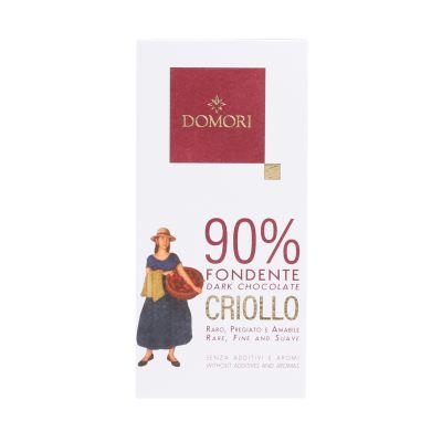 Criollo Zartbitterschokolade 90% Domori 50 g