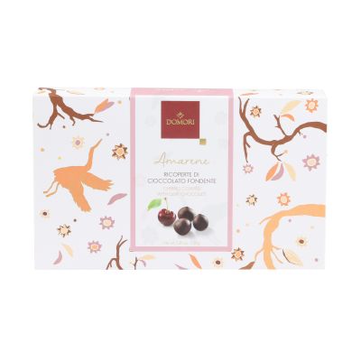 Schwarzkirschen mit Zartbitterschokolade überzogen Domori 150 gr