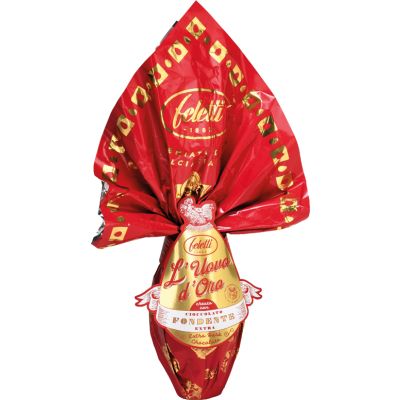 Extra dunkle Schokolade Osterei Feletti 210 gr