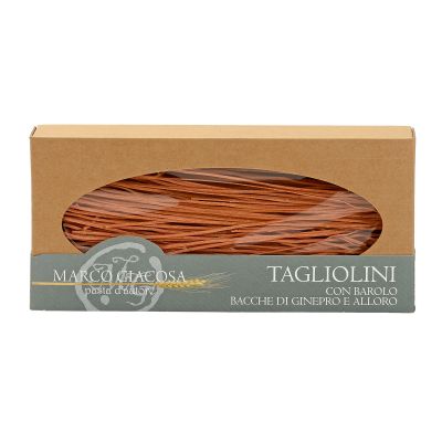 Tagliolini mit Barolo, Wacholderbeeren und Lorbeer Marco Giacosa 250 gr