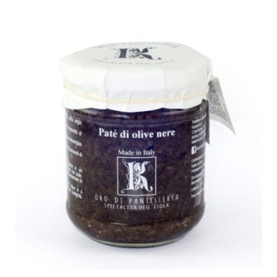 Schwarze Olivenpastete Kazzen Oro di Pantelleria 85 gr