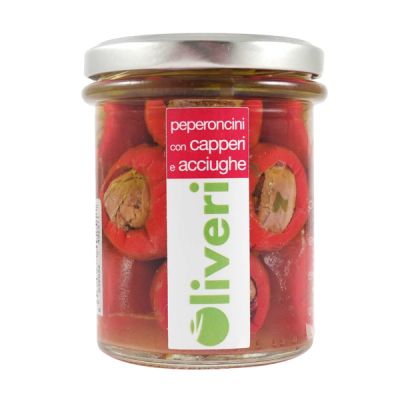 Peperoncini con capperi e acciughe Oliveri 190 g
